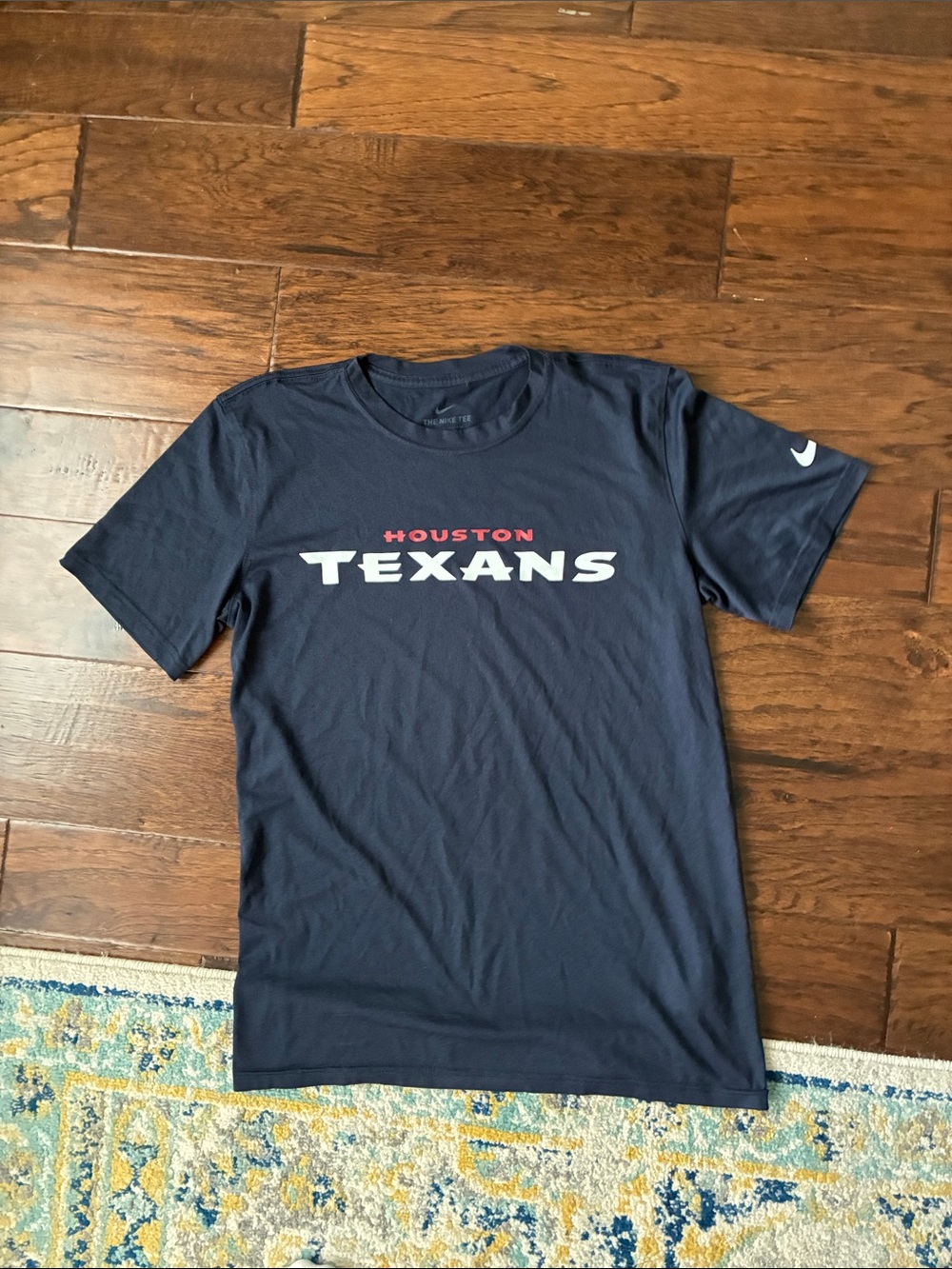 Nike Navy Houston Texans Short Sleeve Logo Tee